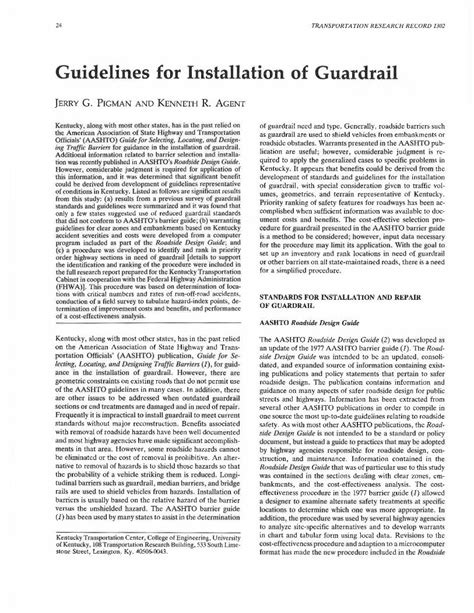 (PDF) Guidelines for Installation of Guardrail - DOKUMEN.TIPS