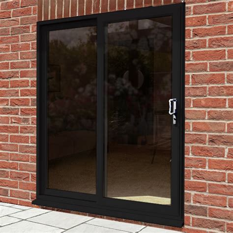 Black Triple Glazed Sliding Patio Doors