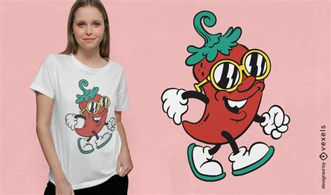 Designs Gráficos Para Camisetas E Merch De Pimenta Malagueta Vermelha