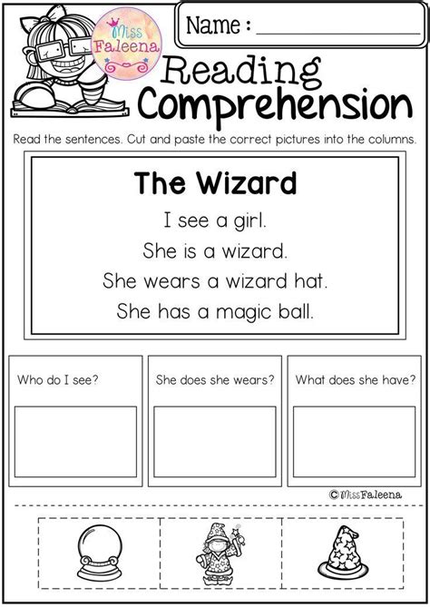 First Grade Cut And Paste Worksheets