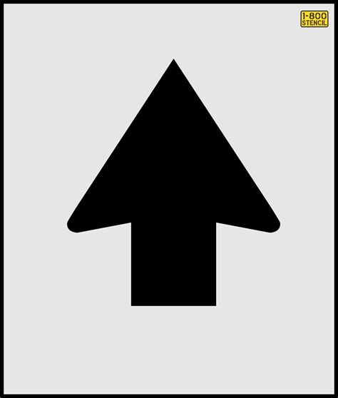 9 Cincinnati Dot Small Straight Arrow Stencil 1 800 Stencil