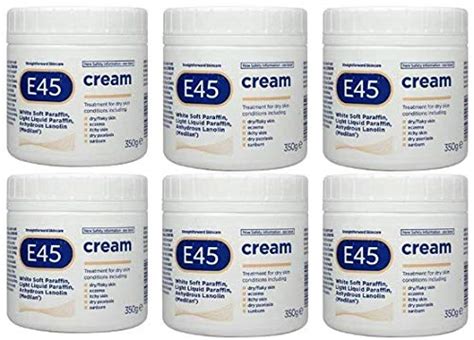 E45 Dermatological Cream 350g Bulk Pack Of 6 X 350g Pots