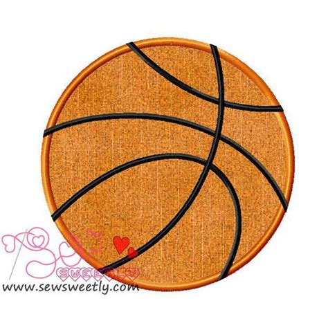 Basketball Applique Design Pattern