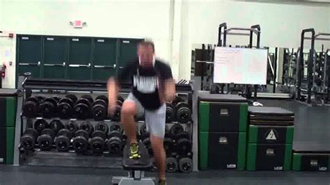 Single Leg Lateral Bench Jumps Youtube