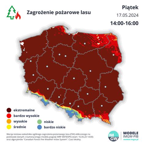 Duże zagrożenie pożarowe w lasach Alert RCB Wiadomości