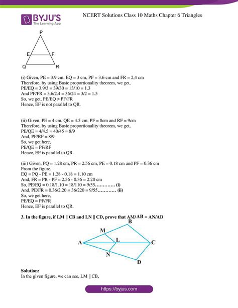 Ncert Solutions For Class Maths Chapter Triangles