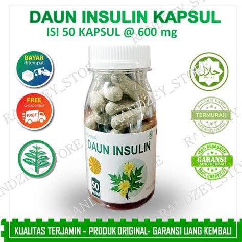 Promo obat diabetes herbal daun jamu suplemen insulin kesehatan kapsul ...