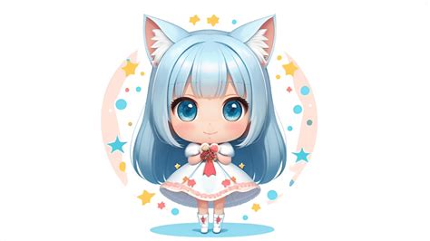 冬の素材を少し追加します～！ Aiイラスト ちびキャラ猫耳少女、冬の素材、冬の月猫、enjoy Winter 文字入り・文字なし｜月猫ゆめや