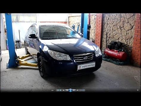 Замена передних шаровых опор на Hyundai Elantra 1,6 Хендай Элантра 2010 ...