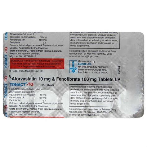 Tonact Tg Tablet S Price Uses Side Effects Composition Apollo