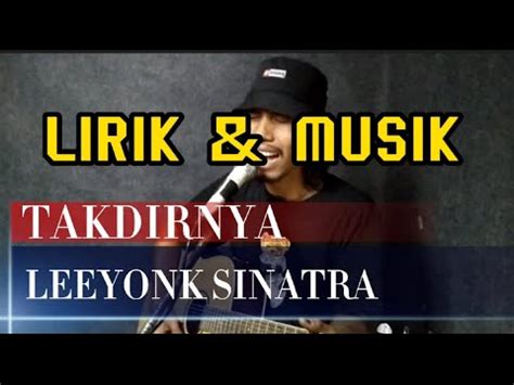 TAKDIRNYA LEEYONK SINATRA Cover Akustik Lirik MANU MUSIC CHANNEL