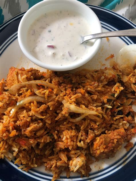 I Ate Chicken Biryani With Raita R Food