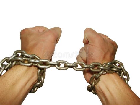 Hands In Chains Stock Image Image Of Diagonal Links 3560705