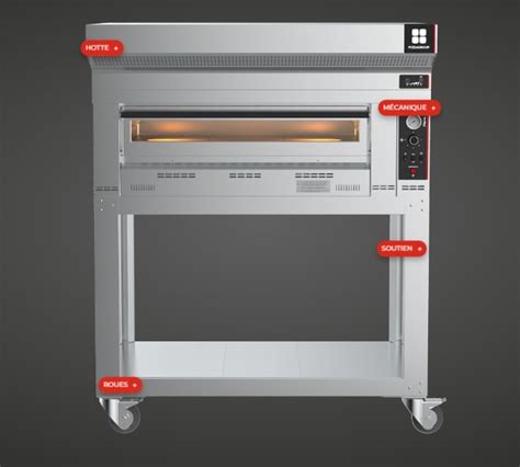 Four A Pizza Professionnel Gaz Chambre Pizzas Diametre Cm