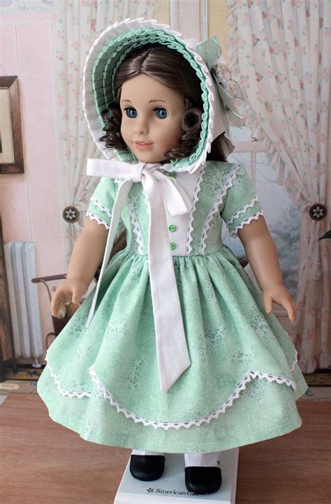 1850s Dress And Bonnet For Marie Grace Or Cecile Etsy American Girl