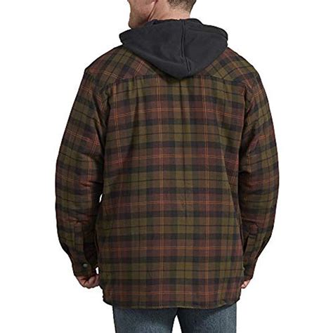 Dickies Flannel Relaxed Fit Hooded Quilted Shirt Jacket Big For Men Lyst