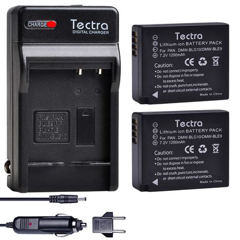 Buy Tectra 2 Pack DMW BLG10 DMW BLE9 Battery And Charger For Panasonic