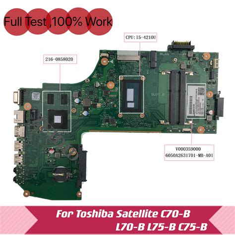 V000359000 6050A2631701 MB A01 Para Toshiba Satellite C75 B C70 B L75 B