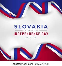 Happy Slovakia Independence Day July Th Stock Vector Royalty Free