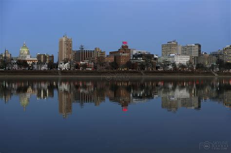 Harrisburg Skyline at sunset