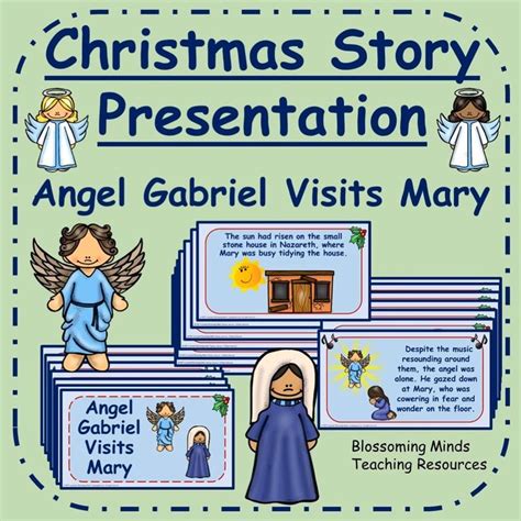 Christmas Story Presentation Angel Gabriel Visits Mary Teaching