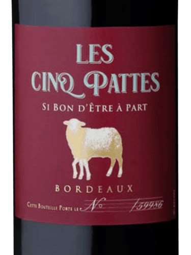 Les Cinq Pattes Bordeaux Vivino France