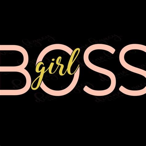 Girl Boss Svg File For Cricut Silhouette Entrepreneur Svg Etsy