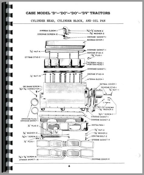 Case DC Tractor Parts Manual