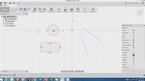 Fusion360 Sketch Palette Constraints Collinear Youtube