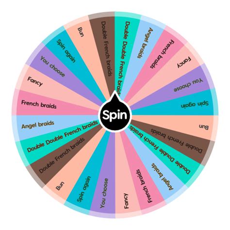 Hair Styles Spin The Wheel Random Picker