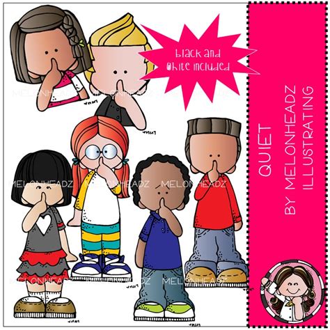 Quiet Clip Art Mini Melonheadz