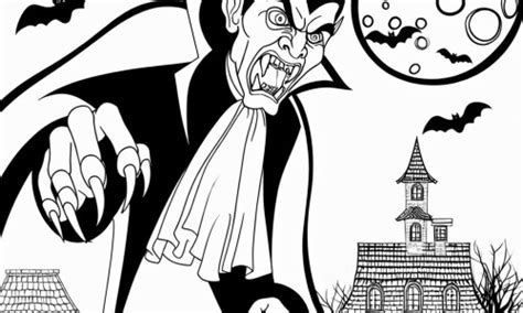 Coloriage Dun Vampire Pour Halloween à Télécharger Ou à Imprimer