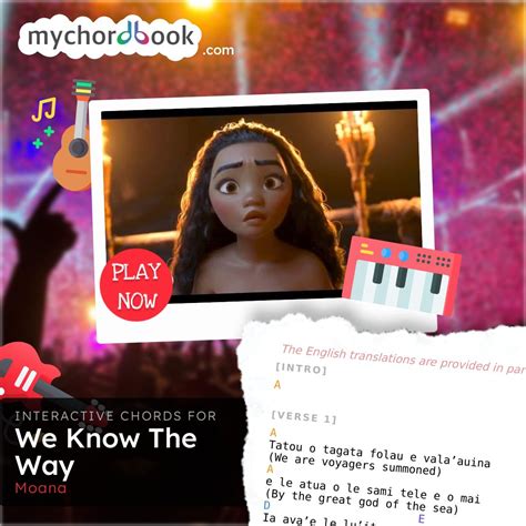 Moana - We Know The Way Chords