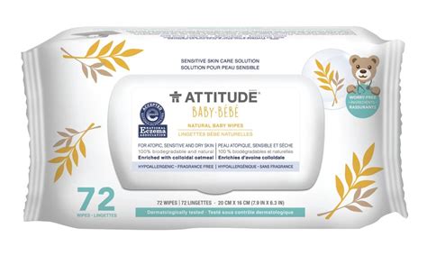 Servetele Umede Sensitive Skin Natural 72 Bucati Attitude Dr Max