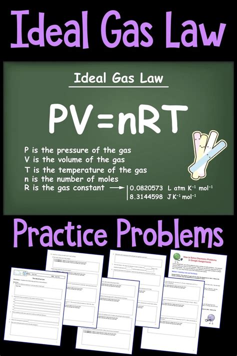 Gas Laws Ideal Gas Law Practice Problems Ideal Gas Law Gas Constant