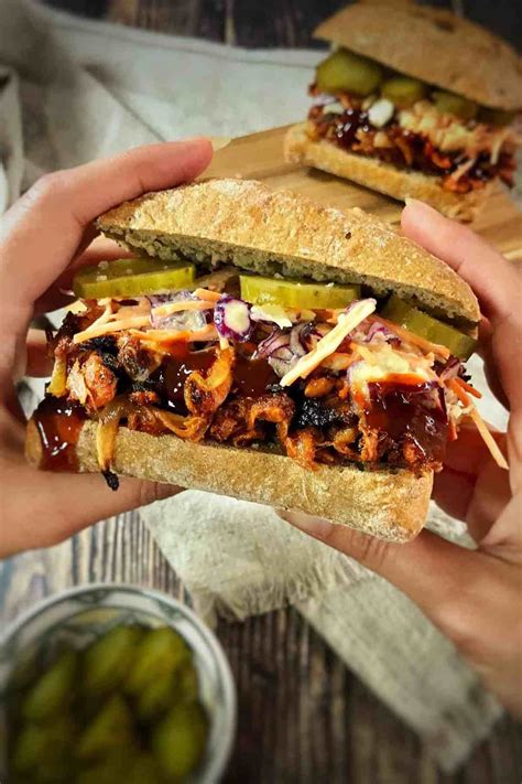 Easiest Bbq Jackfruit Sandwich No Sweat Vegan