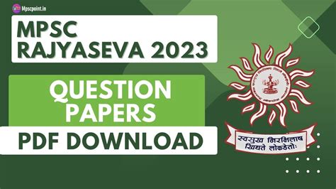 Mpsc Rajyaseva Question Papers With Answer Keys Pdf