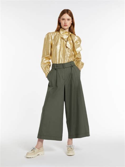 Taffeta Pussy Bow Shirt Gold OLGA Max Mara