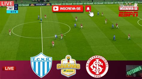 Novo Hamburgo x Internacional AO VIVO GAUCHÃO PES 2021