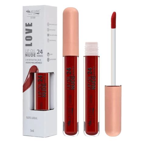 Max Love Lip Oil Nude Horas Distribuidora Jcf Maquiagem E Cosm Ticos No Atacado