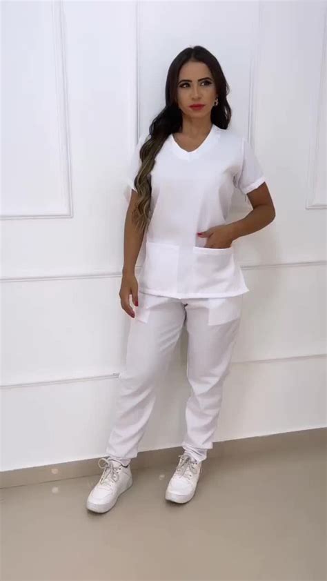 Pijama Cirúrgico Hospitalar Scrub Feminino Acinturado MercadoLivre