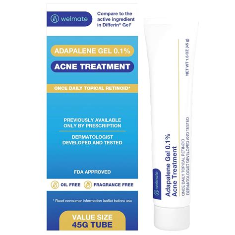 Amazon Welmate Adapalene Gel Fsa Hsa Acne Treatment