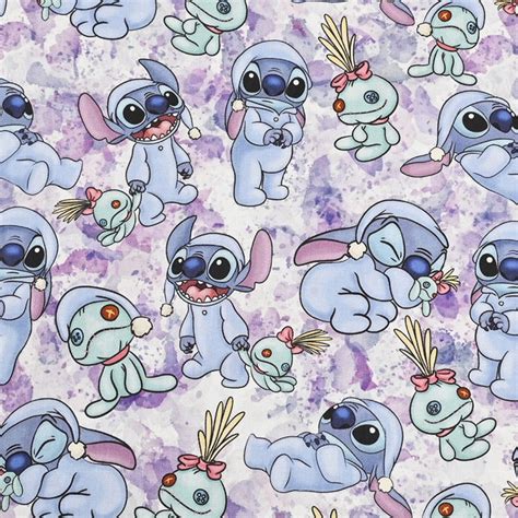 Disney Characters Fabric Stitch Fabric Lilo & Stitch Fabric Cartoon ...