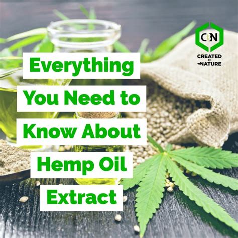 All About Hemp Oil Extract Created By Nature