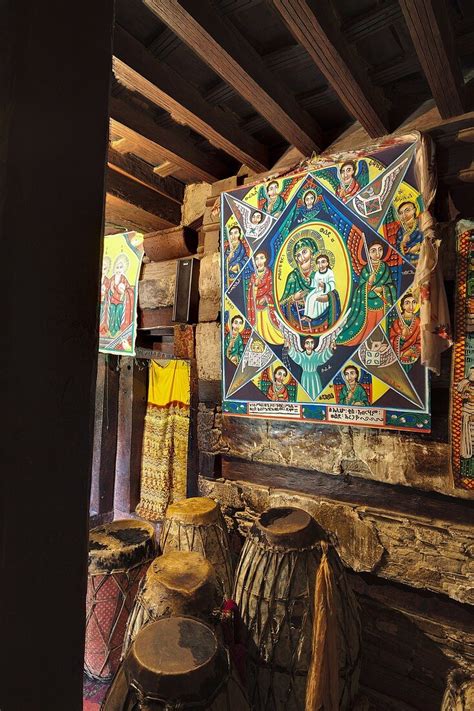 Debre Damo Monastery Interior Of The License Image