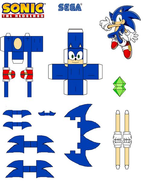 Sonic The Hedgehog Papercraft Sonic The Hedgehog Paper Crafts | Images and Photos finder