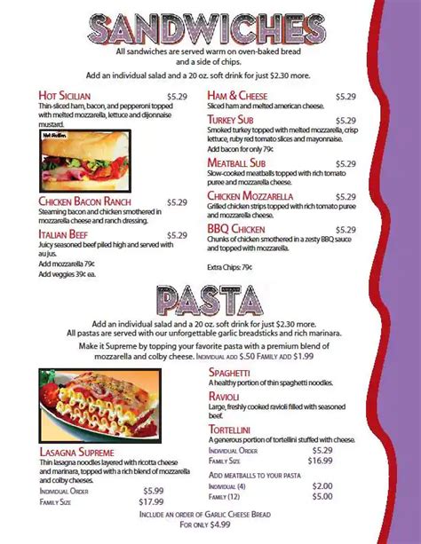 Menu at Monical's Pizza pizzeria, Monticello