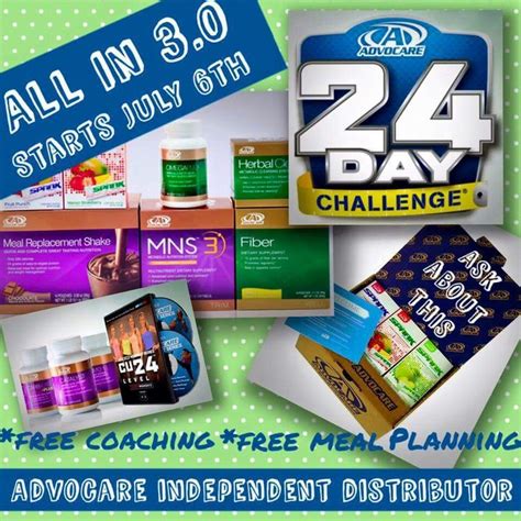 Who Is All In 140424038 Meal Replacement Shakes Advocare Free Meal Plans