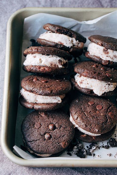 Small Batch Mocha Chip Ice Cream Sandwiches Mini Batch Baker