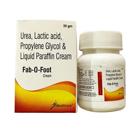 Urea Lactic Acid Propylene Glycol And Liquid Paraffin Foot Cream